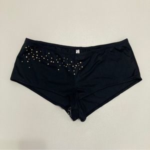 Lane Bryant Black Gold Bikini Swim Bottom Womens Plus Size 28